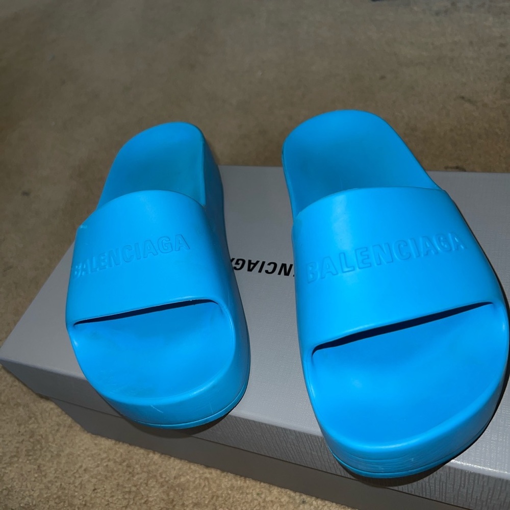 Balenciaga Platform Rubber Slides